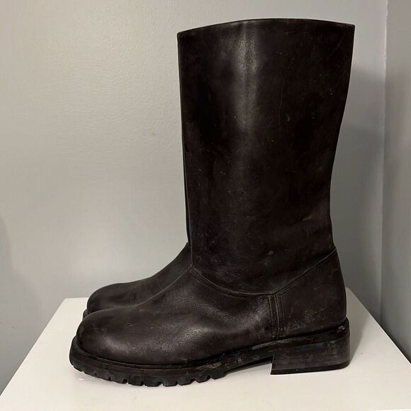 Timberland Women's Black Slip On Waterproof Leather High Riding Boots - Picture 3 of 10